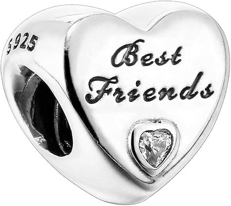 Best Friends Charm Pandora Bracelet Fit Charm, Mother and Daughter Best Friends Forever Heart Dangle Charm Sterling Silver 925 Bead Mum Gift (10) 19. . Pandora best friend charms